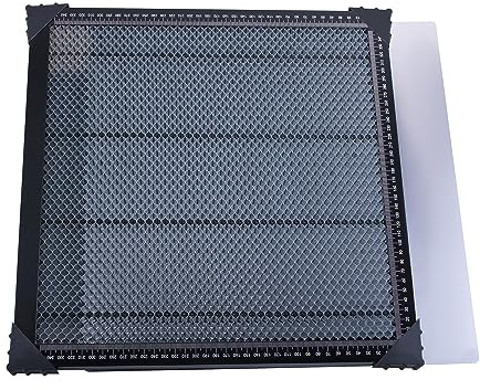 Honeycomb Table en Nid d'Abeille 400x400x22 mm pour Machine de Gravure Laser, Plateau de Travail en Aluminium à Grille 350x350 mm, Table de Support pour Gravure et Découpe Laser