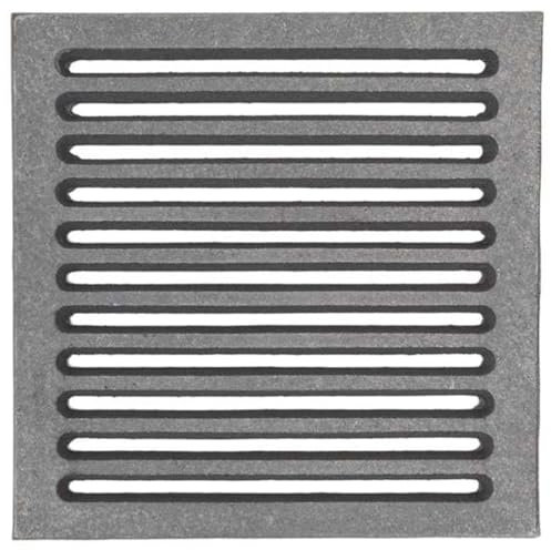 Lunaway - Griglia in ghisa 23,5 x 23,5 cm | Migliora il Tiraggio | Resistente ad Alte Temperature | Facile Rimozione della Cenere in camini e stufe a legna e pellet