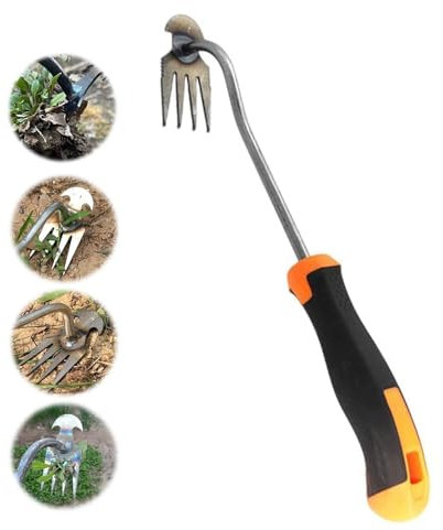 Sarchiatore manuale, sarchiatore a manico lungo, attrezzo per la rimozione delle erbacce, manuale in acciaio inossidabile, strumento per la rimozione delle erbacce, per diserbare giardino, scavare