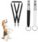 Uzndq 2 Pcs Hundepfeife,Hundezubehör,Hundepfeife Rütter Rückruf,Hundepfeife Hochfrequenz Lautlos,Adjustable Bellen,Ultraschall Rückruf Hundepfeifen(Schwarz Und Weiß)(Kostenloses Schlüsselband)