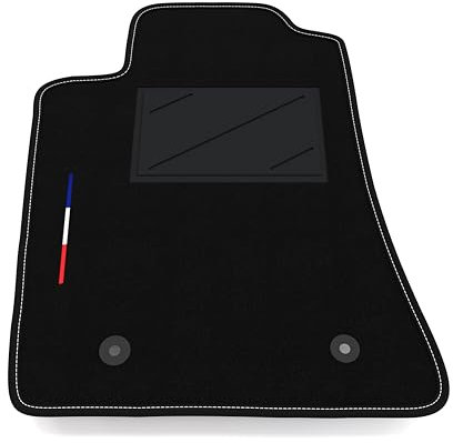 Somer Car Automatte nur auf der Fahrerseite, 1 Stück, kompatibel mit Toyota Avensis 2003-2006 | 1 maßgeschneiderter Teppich, Frankreich-Flagge