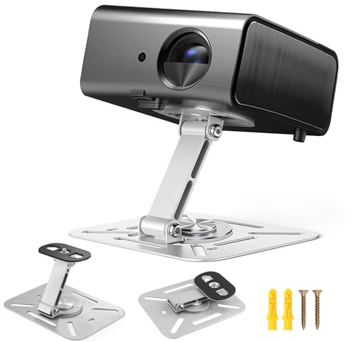 kclkda Adjustable Projector Stand, 360° Rotating Projector Mount with 1/4 Screw, Foldable&Sturdy Desktop Projector Shelf/Bracket, Compatible with Most Projectors for Home Cinema Office Meeting Rooms