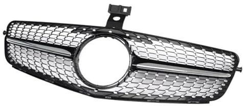 Für Mercedes W204 C-Klasse Limousine Kombi Coupé 2007-2013 Schwarzer Kühlergrill AMG Diamond Grille Front-Kühlergrille Einsätze
