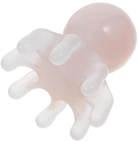 Toyvian Handlicher Oktopus kopfhaut massager aus Resin Sanfter Manueller Haarstimulator Tragbarer Kopfhautkratzer zur Entspannung Kopfmassagegerät gegen Kopfschmerzen Fördert Wohlbefinden