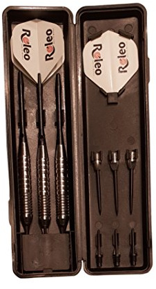 Roleo Steeldart/Softdart Kombi Pfeile 18g inkl. Dartbox, Ersatzspitzen + Alu Shafts