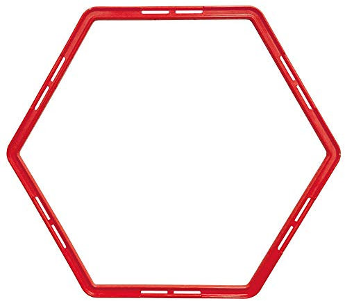Cawila Hex Hoops - Escalera de coordinación (6 unidades), color rojo
