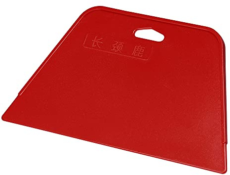 sourcing map Espátula de plástico para raspador de masilla, herramienta de alisado para tratamiento de pared de pintura, parabrisas de 7,5 pulgadas, color rojo