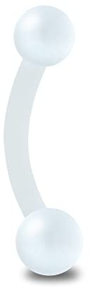 Treuheld® Piercing Banane aus Kunststoff | 9 Farben | 5 Größen