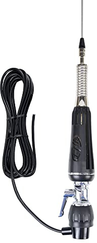 Antena CB Plegable PNI LED 1000, 80 cm de Largo, con Cable y Soporte Fijo Tipo Mariposa, 26-30 MHz, 300 vatios, se Ilumina Durante la transmisión.