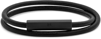 MVMT armband für Herren Kollektion LEATHER WRAP Schwarz - 28200029