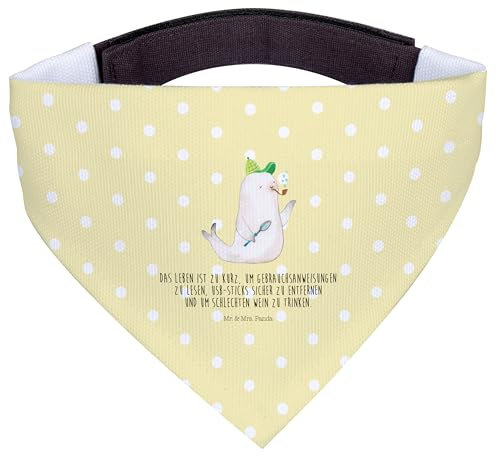 Mr. & Mrs. Panda Hundehalstuch S Robbe Sherlock - Geschenk, Kleine Hunde, Halstuch, Tuch, Lustige Sprüche