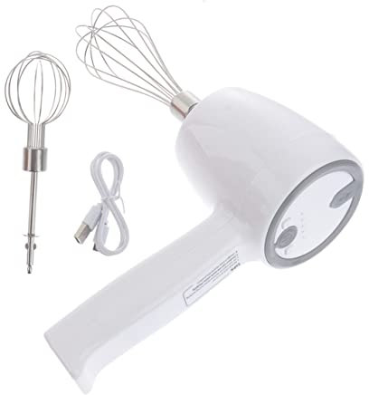 IMIKEYA Batteur Électrique Sans Fil 5 Vitesses Rechargeable Batteur À Main Automatique Pour Cuisine