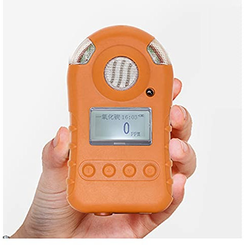 Detector de gas, detector de fugas de gas, Portátil NH3 Detector de gas BH-90 Analizador de alarma de gas de amoniaco industrial 0-100PPM Prueba de explosión para el hogar y la autocaravana(Organe)