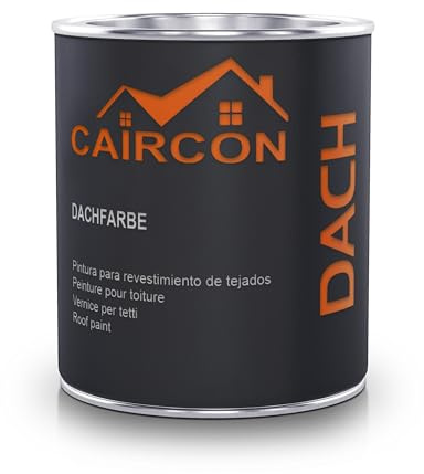 Dachfarbe Sockelfarbe Dachbeschichtung Farbe für Dachziegel Anthrazitgrau - 750ml
