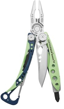 LEATHERMAN, Skeletool CX, 7 en 1, ligera, minimalista, multiherramienta para llevar a diario (EDC), hogar, jardín y exteriores, verde verde