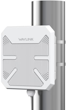 WAVLINK AX3000 Outdoor Point to Point WLAN Bridge PtP Outdoor Wetterfest für PtP und PtMP, unterstützt 100m PoE aktiv/passiv, Richtantennen 12dBi, Gigabit-Port,
