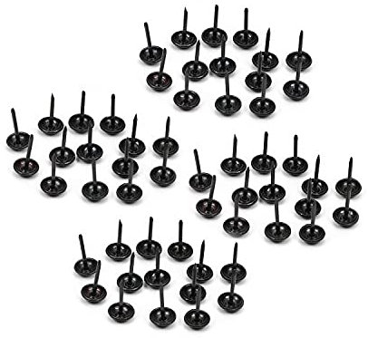 Innenausstattung, Polsternägel im Katzenaugen-Design, Antik-Optik, rund, gewölbter Kopf, 9,5 × 17 mm, dekorative Nägel, Set for Möbel, Heimwerkerbedarf, 100 Stück