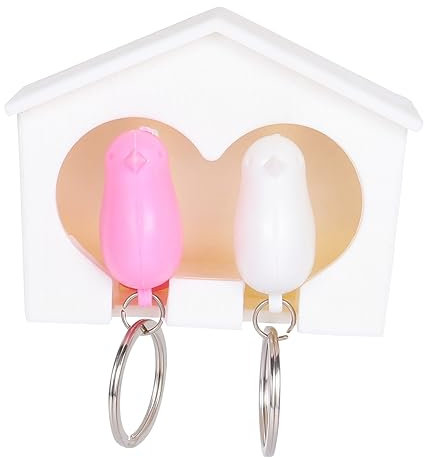 LABRIMP 1 Set Birdhouse Shape Schlüsselringhalter Wandhalterung Keychain Halter Für Home Dorm