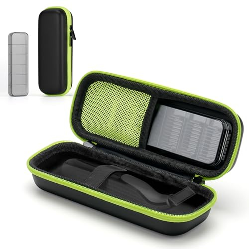Yinke wasserdichte Reisetasche für Philips OneBlade QP2734/QP2824/QP6551 & Braun Serie 3/5/7/9 | Stoßfeste Eva-Aufbewahrung mit Kammführungsbox