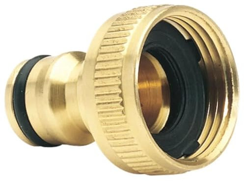 2Pcs 3/4'' To 1/2'' Brass Garden Faucet Hose Tap Water Adapter Connector Water Pipe Fittings Quick Connector