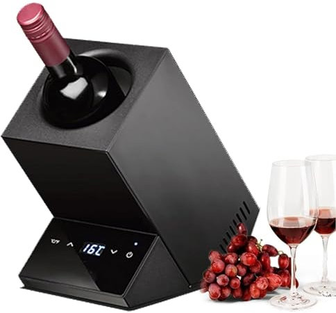 Electric Wine Cooler with Touch Screen and Preset Temperatures - Fits Standard Wine and Champagne Bottles - Perfect Wine Lover's Gift