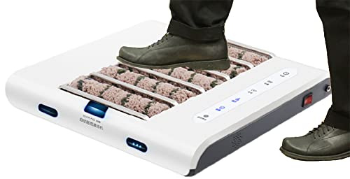 Automatische Schuhreiniger Maschine - Wiederaufladbarer Sohlenreinigungspolierer, Induktionsbürste für Haus- und Hoteleingang, kein Wasser erforderlich, ideal für Verkaufszentren