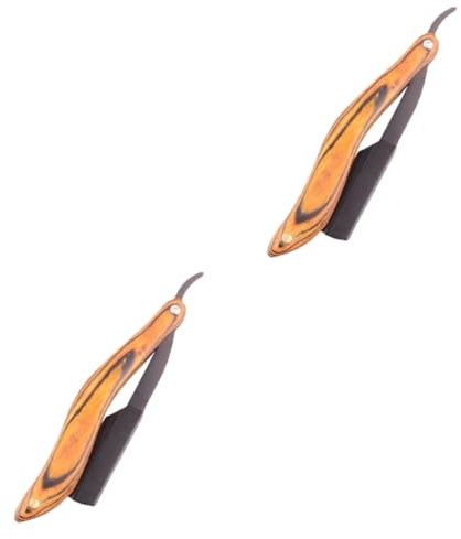 SAFIGLE 2 Piezas maquinilla de afeitar maquinillas de afeitar hoja única afeitadoras herramienta moldeadora de barba Herramientas de manual para hombres estadía Acero inoxidable