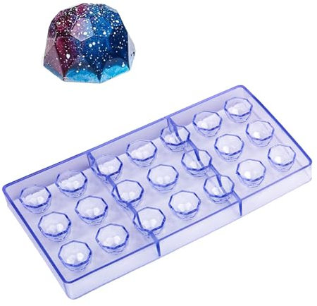Gemstones Designs Moule à chocolat professionnel en forme de pierres précieuses pour chocolat et dessert pour boulangers et cuisiniers