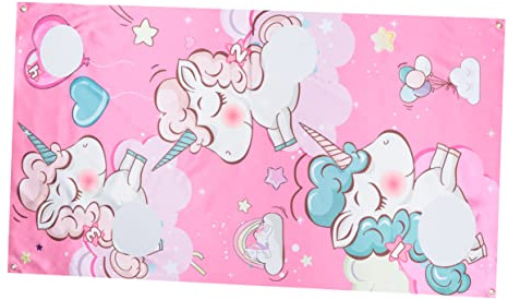 Garneck Sandsack Wurfspiel Einhorn Muster Kreatives Kinderspielzeug Langlebiges Material Bunt Wurfspiel Outdoor Garten Familienspiel