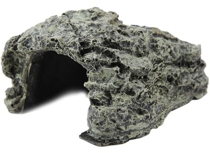 Watris Veiyi Aquarium deko Höhle, Fisch Aquarium Versteck, 9 x 7 x 4 cm / 3,5 x 2,8 x 1,6 Zoll Wasserschildkröten Aquariums Dekorative Ornament für Reptilien(klein)