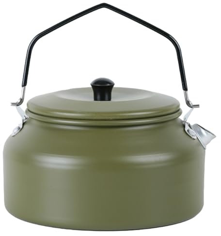 Théière portable en aluminium pour camping, café, extérieur, randonnée, camping, bouilloire, chauffe-eau, bouilloire, chauffe-eau, petit portable, remplacement de voyage