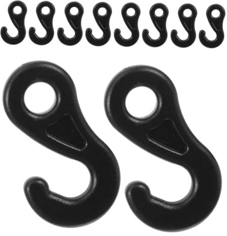 VALICLUD 100 Pezzi Ganci per Tende da Campeggio Ganci per Corda Elastico Fissaggio Sicuro per e Design Interrogativo per Escursioni e attività all Aperto