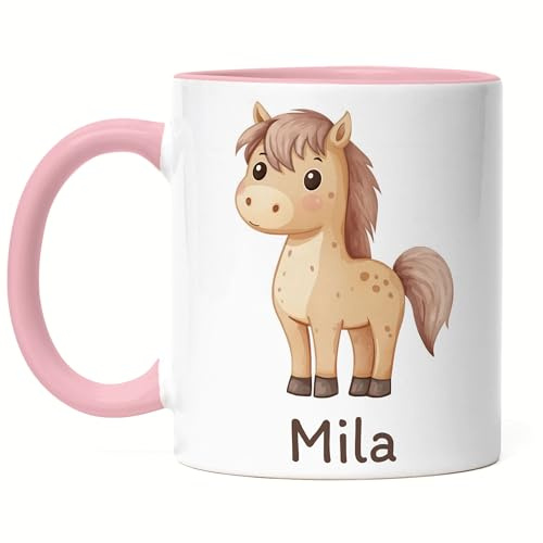 Kiddle-Design Kindertasse mit Namen Personalisiert, Personalisierte Tasse Kinder mit Elefant, Namenstasse Elefanttasse, Kinderbecher als Geschenk zur Geburt, Taufe Weihnachten - Tasse Weiß