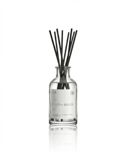 BOHORIA Raumduft Stäbchen 250ml – Lufterfrischer Eleganter Duftdiffuser mit Stäbchen – Konstante Duftabgabe für Wohnraum, Schlafzimmer & Bad (250 ml, Cotton Breeze)