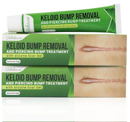 Tobcharm Narbengel 2er Pack Silikon Gel für die Hautpflege bei Operationen, Verbrennungen & Akne Pflegende Gel Formel für Narben Dehnungsstreifen 2 x 30 g