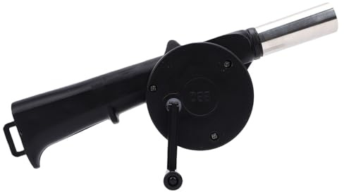 Huairdum Ventilatore a Manovella 150CFM, Avviatore Manuale Portatile per Fuoco Rapido, Ideale per Barbecue, Barbecue, Braciere, Griglia a Carbone