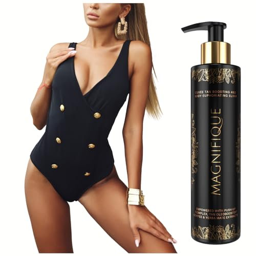 Onyx Magnifique Bronzing Lotion Bräunungsbeschleuniger für Dunkle Intensive Bräune | Bräunungscreme ohne Selbstbräuner für Maximal Schnelle Bräunung | Solarium, Sonnenstudio & Außenbräune