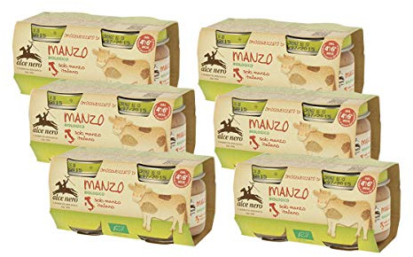 Alce Nero - Omogeneizzato di Manzo Bio - 12 x 80 g