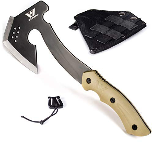 WEYLAND Bushcraft Hatchet - Full Tang Camping Axe with MOLLE Sheath
