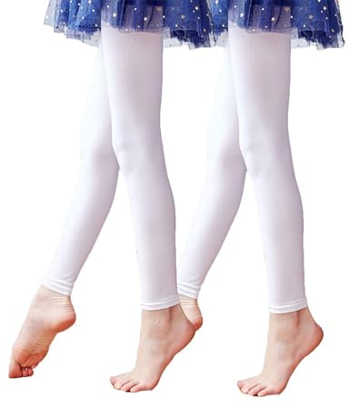 Daydance Medias sin pie para mujer para bailar, ballet - blanco - XXL