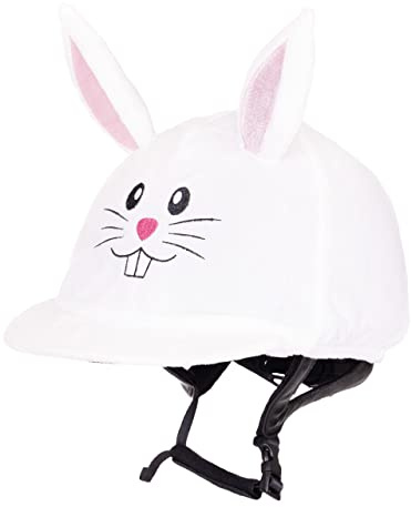 QHP Reithelm-Überzug Reithelmabdeckung Osterhase