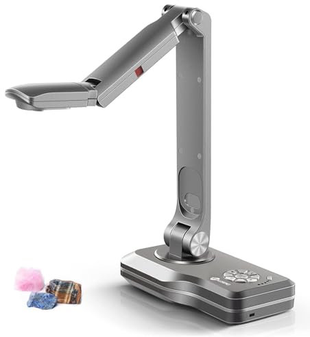 JOYUSING 13 MP Dokumentenkamera, VGA/HDMI/USB, DREI Modi Visualizer für Schule, Vorlagen bis A3, Autofokus, Live-Projektion auf Touchscreen oder Projektor, Funktioniert mit oder ohne Computer
