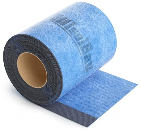Isolbau Wannen-Dichtband 9m - Wannen-Fugenband zur Abdichtung von Sanitär, Badewanne, Dusche, Bad, Selbstklebend, Wasserdicht Dichtungband mit Butylstreifen