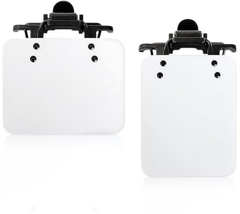 iKALULA 2 Pcs Parche para Gafas de Tiro, Parches para Gafas de Tiro Estándar Internacional, Parches para Gafas de Tirador Deportivo, Ajustable de 180°, Asistencia de Objetivo de Tiro (Transparente)