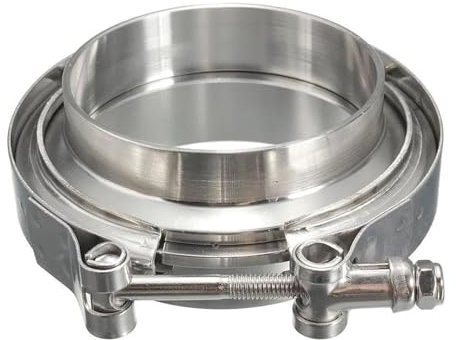 Tubo Scarico Auto Tubo Scarico Per Auto Punta Scarico 1.5-6.0 Tubo Scarico V Fascetta Morsetto Maschio E Femmina Flangia Tubo Scarico Morsetto In Acciaio Inox 304(2.0inch)