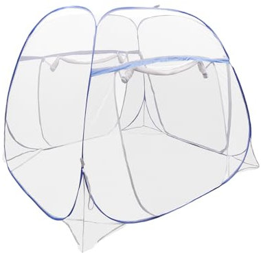Zanzariera, TRE Porte, 360° Completamente Chiuso per Viaggio Letto Tenda Campeggio Mosquito Zanzare Volare Zanzariera Zanzariera