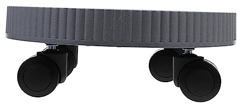 GAROZATION Carro De Plantas con Ruedas para Macetas Soporte De Jardín Práctico y Atractivo Base para Flores con Ruedas para Uso Interior y Exterior