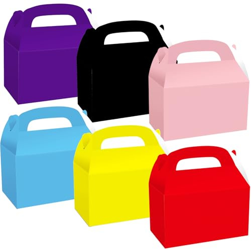 30 scatole di cartone per pranzo da asporto, bambino brand, per festa e compleanni, colori assortiti
