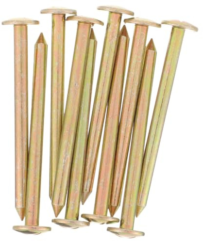 Piquets de Repérage D’arpentage 10 Pièces Galvanisés pour Mesure Précise | Portables et Réutilisables, Lot de 10, pour Points de Contrôle et Repères de Nivellement