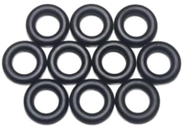 Einzelne Premium O-Ringe aus NBR70 in Carbon Black, Dichtungsringe (2 Stück, 7x3)